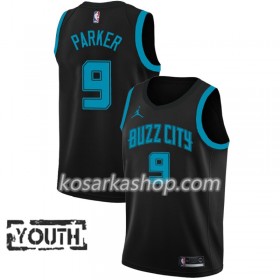 Dres Charlotte Hornets Tony Parker 9 2018-19 Jordan Brand City Edition Crna Swingman - Dječji